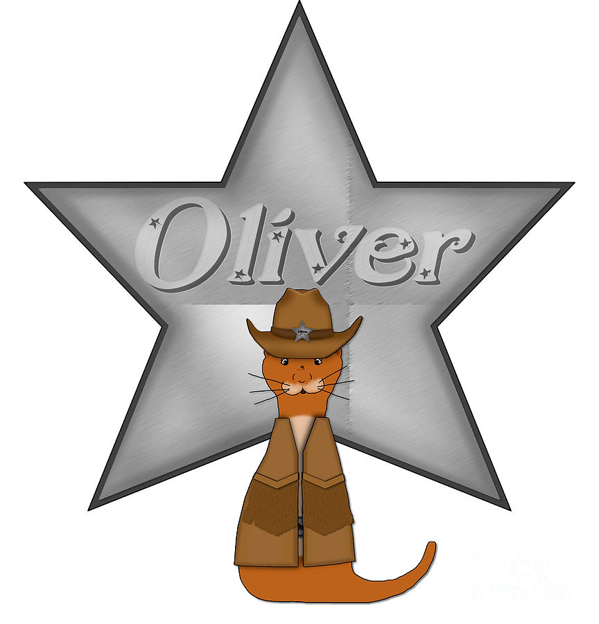 Oliver The Otter Cowboy of the Wild West Digital Art by Oliver The Otter