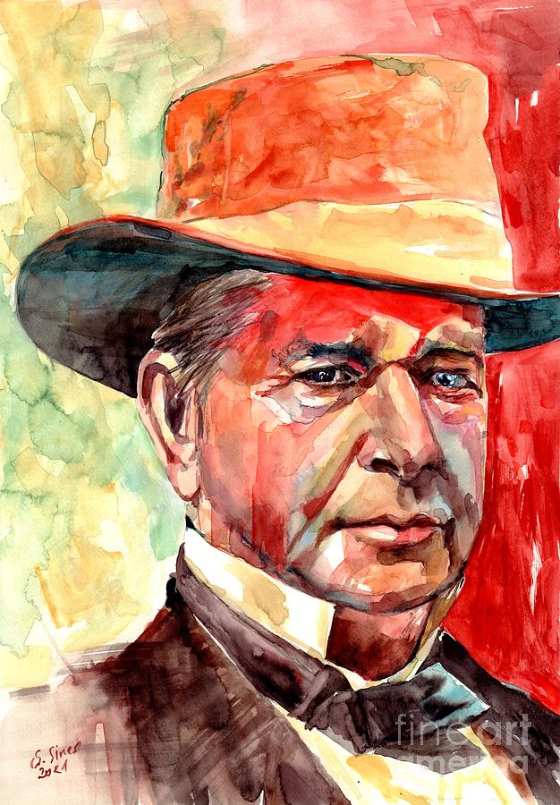 New Haven Painting - Oliver Winchester Portrait by Suzann Sines