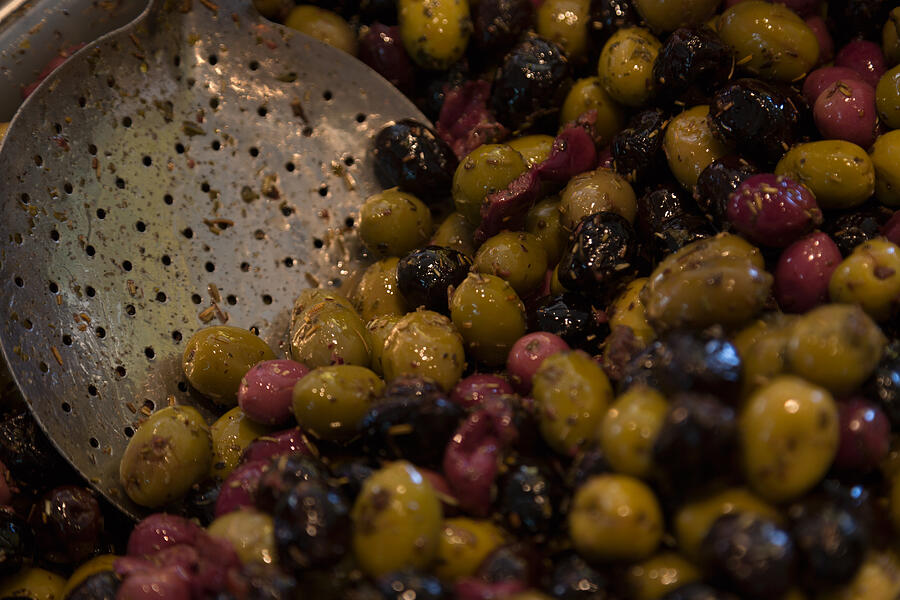 Olives for sale in Aix en Provence Photograph by Martin Child