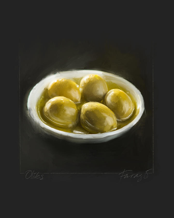 Olives Painting by Peter Farago Olives Painting by Peter Farago