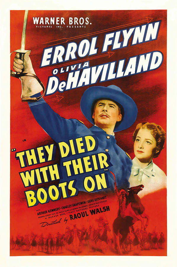OLIVIA DE HAVILLAND and ERROL FLYNN in THEY DIED WITH THEIR BOOTS ON -1941-, directed by RAOUL WA... Photograph by Album