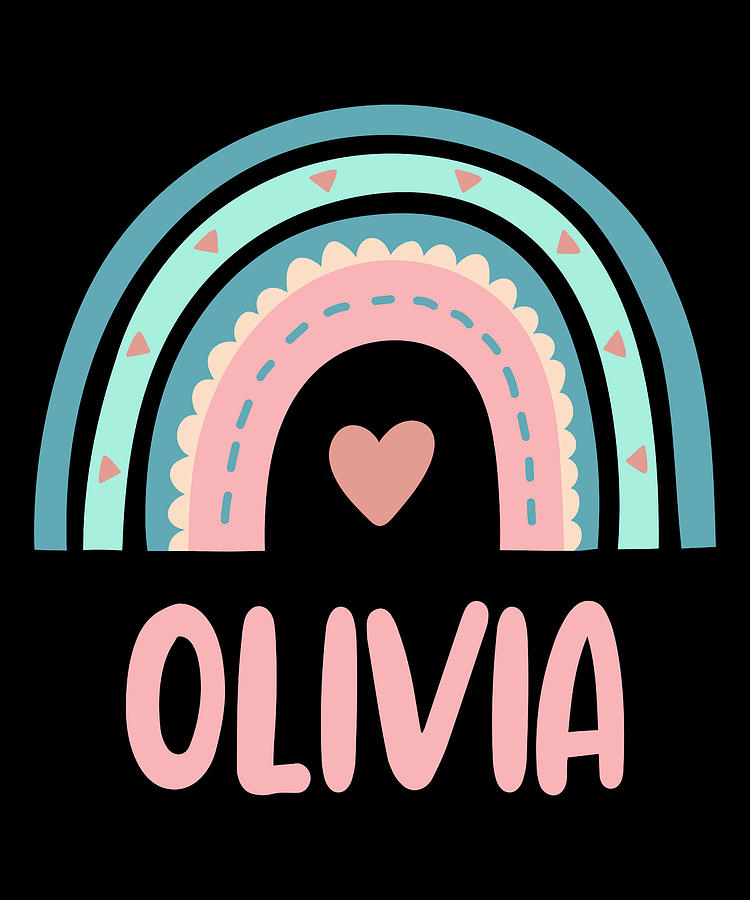 Olivia Name Rainbow Baby Digital Art by Manuel Schmucker - Pixels