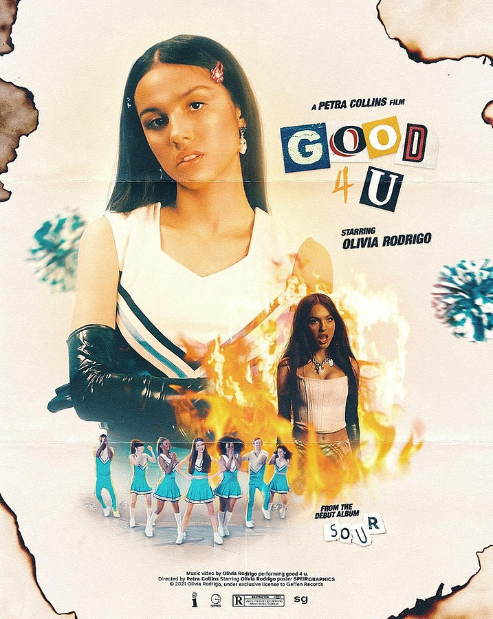 Olivia Rodrigo Good 4 U Song Poster Poster Painting by Butler Taylor ...