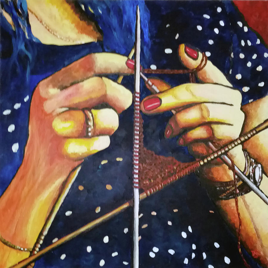 Olivias Hands I Painting by Francisco Gutierrez