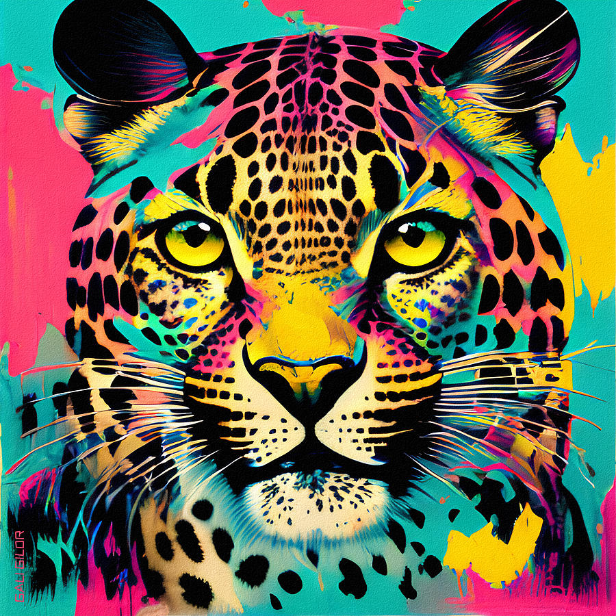 Olpntng Leopard Digital Art by Gali Gilor - Fine Art America