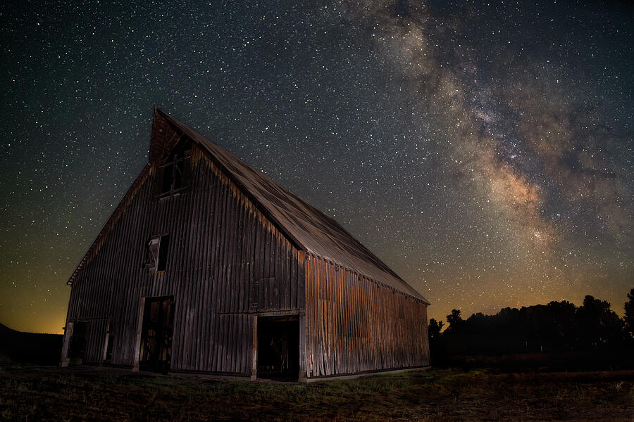 Olsen Barn Nightscape Photograph by Mike Lee