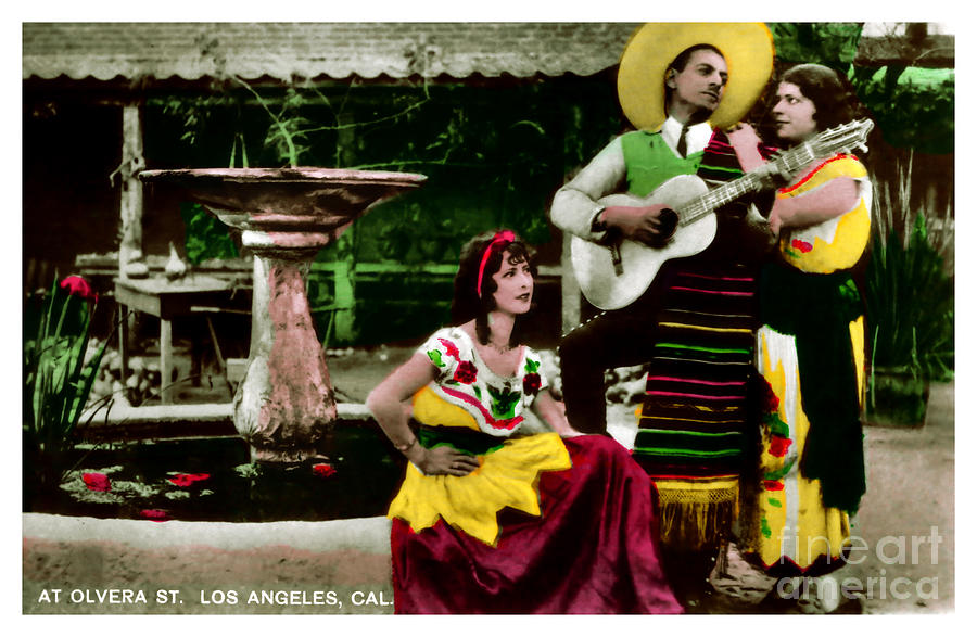Olvera Street Los Angeles 1930s Photograph by Sad Hill - Bizarre Los Angeles Archive