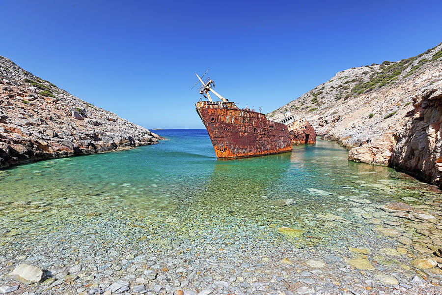 Olympia shipwreck of Amorgos, Greece Photograph by Constantinos Iliopoulos