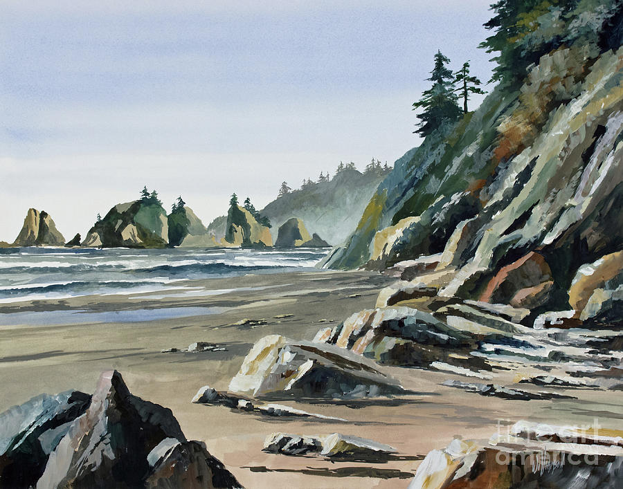 Olympic Coast Headlands Painting by James Williamson
