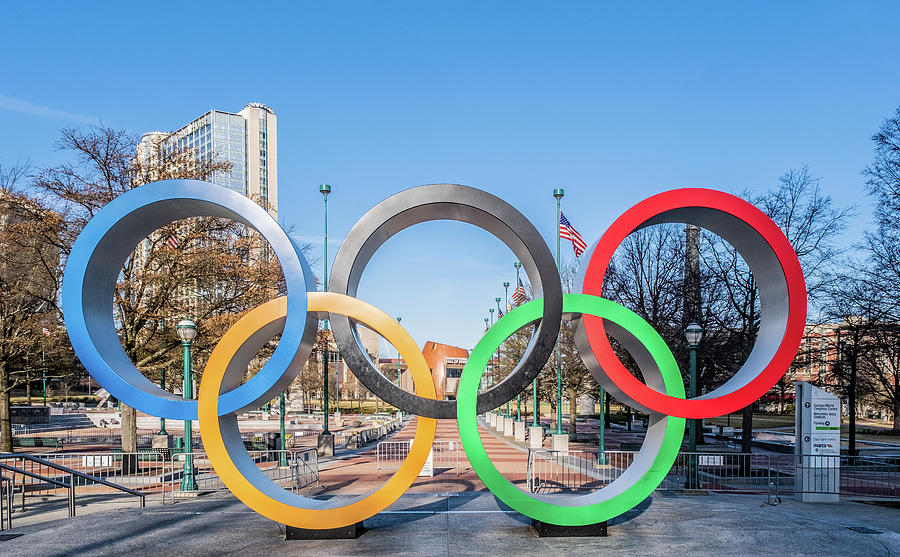 Olympic Rings in Atlanta Photograph by Darryl Brooks