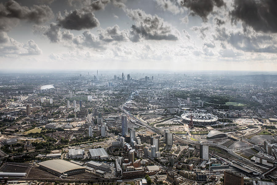 Olympic site and city views Photograph by Howard Kingsnorth