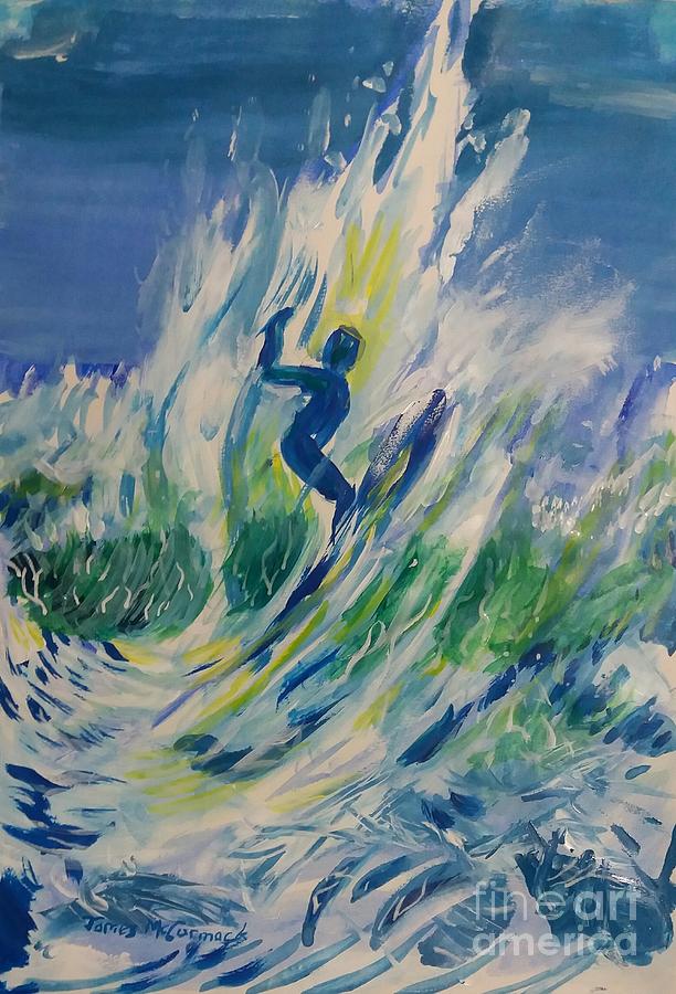 Olympic Surfer Painting by James McCormack