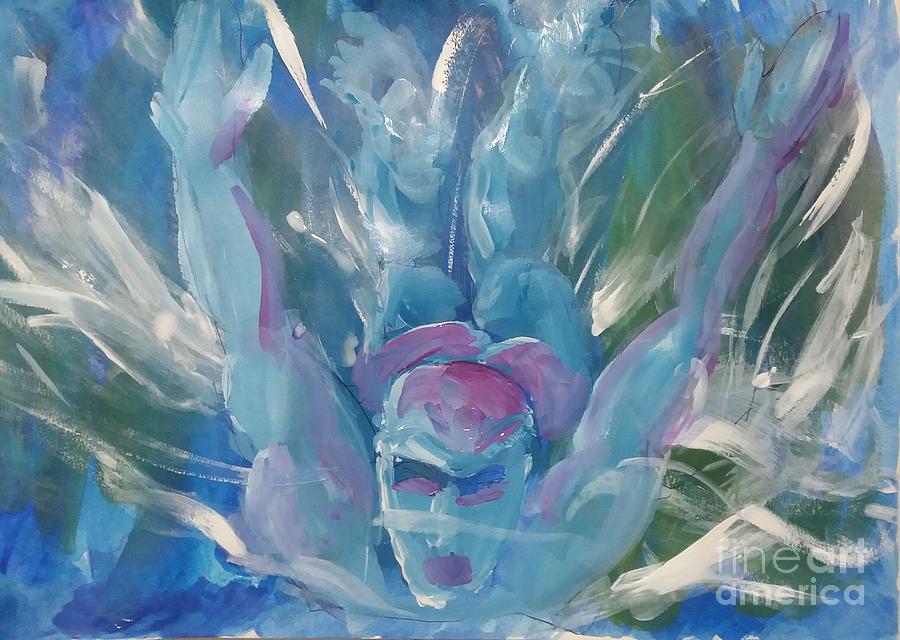 Olympic Swimmer Painting by James McCormack