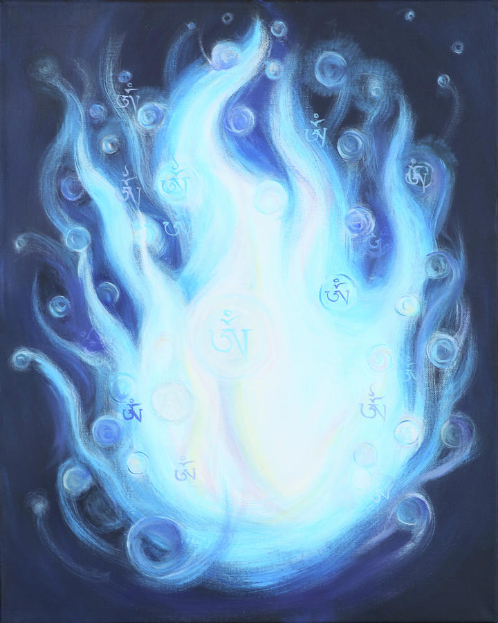 OM Emanations Painting by Holly Stone