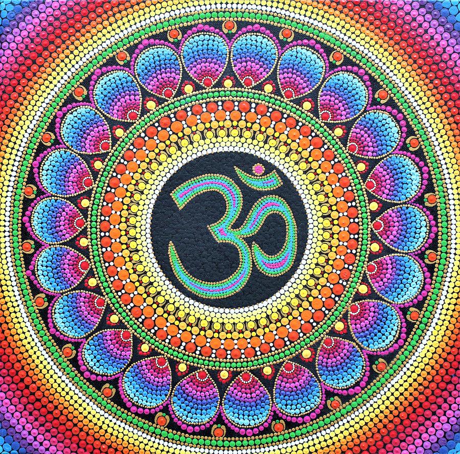 Om Mandala Painting by Archana Gautam
