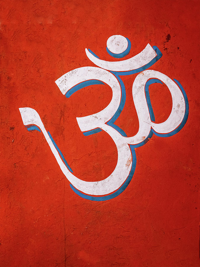 Sign Photograph - Om - the Seed Mantra by Nila Newsom