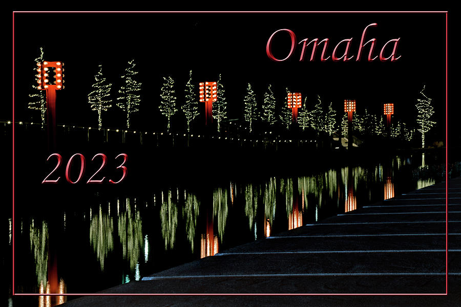 Omaha 2023 - Gene Leahy Mall - Holiday Photograph by Nikolyn McDonald