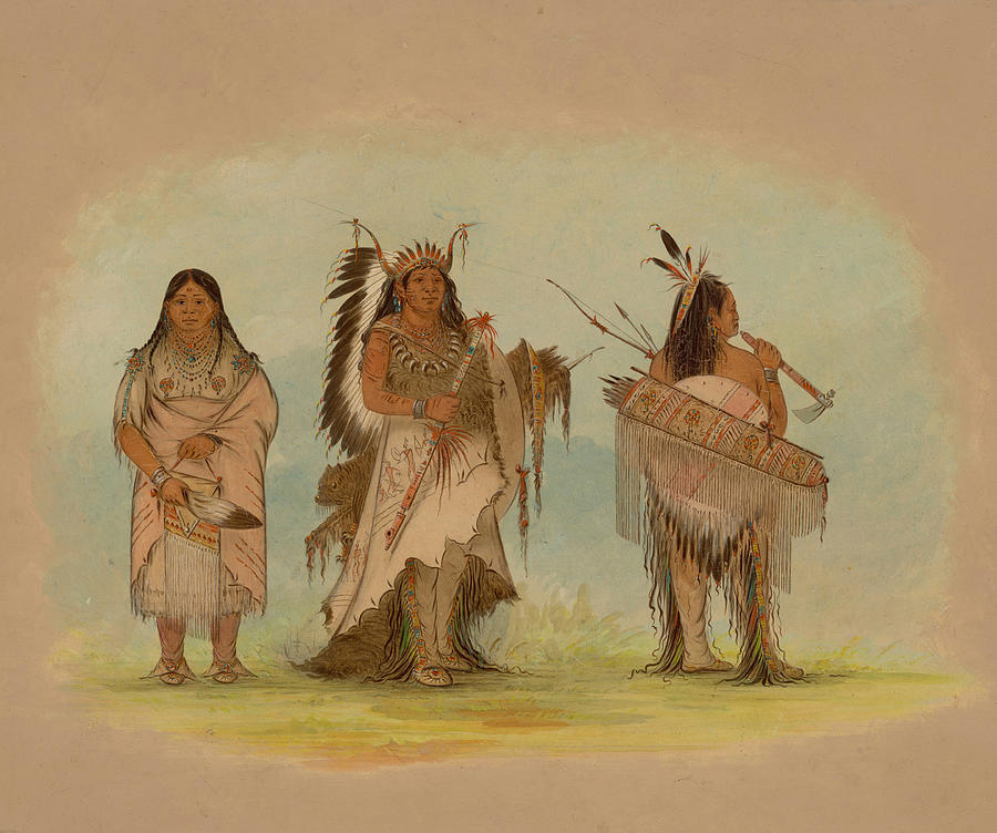 Omaha Chief Painting by George Catlin - Fine Art America