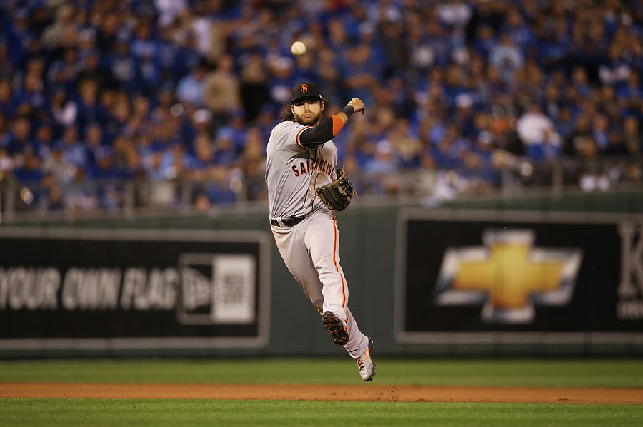 Omar Infante and Brandon Crawford Photograph by Brad Mangin Omar Infante and Brandon Crawford Photograph by Brad Mangin