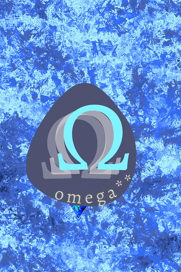 Omega As Oregon Greek Monogram Digital Art