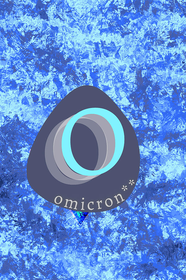Omicron As Oceanic Monogram Digital Art