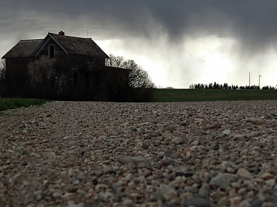 Ominous Clouds North Dakota Spring Storm Digital Art by Delynn Addams