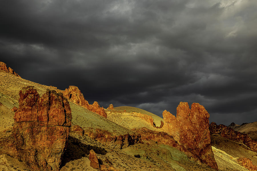 Ominuous Outcrops Photograph by Tim Lyden Ominuous Outcrops Photograph by Tim Lyden