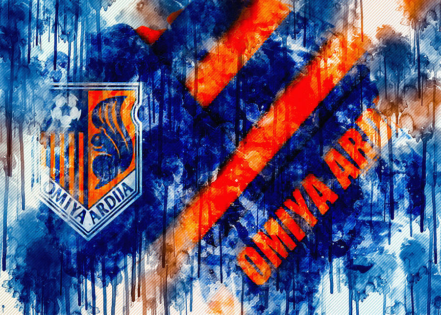Omiya Ardija Fc Material Design Japanese Football Club Blue Orange
