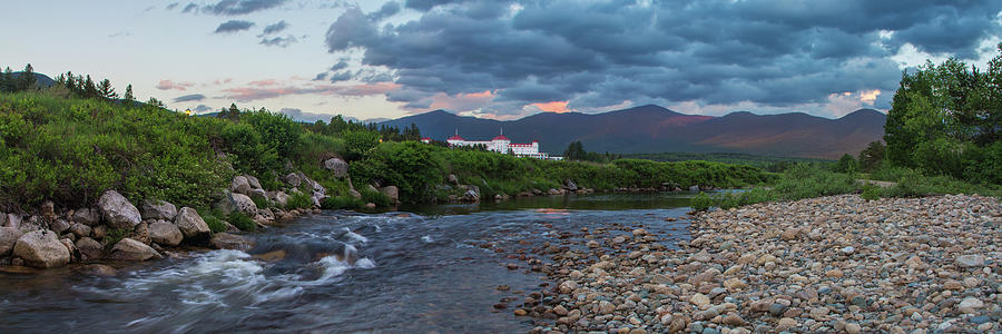 Omni Sunset Brook Panorama Photograph by White Mountain Images