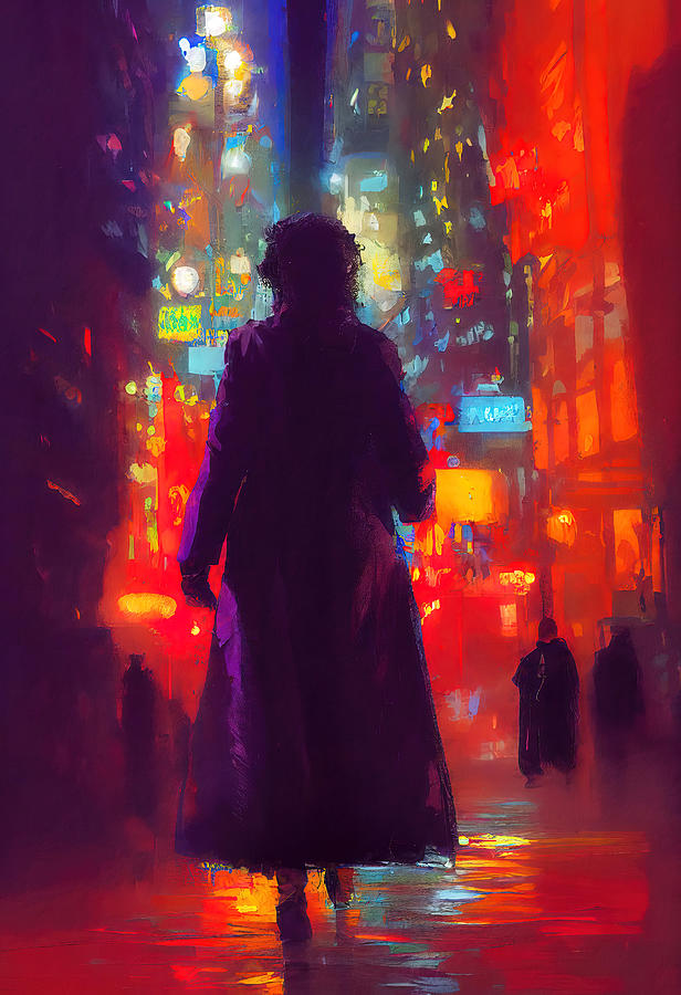 On A Midnight Street, 07 Painting