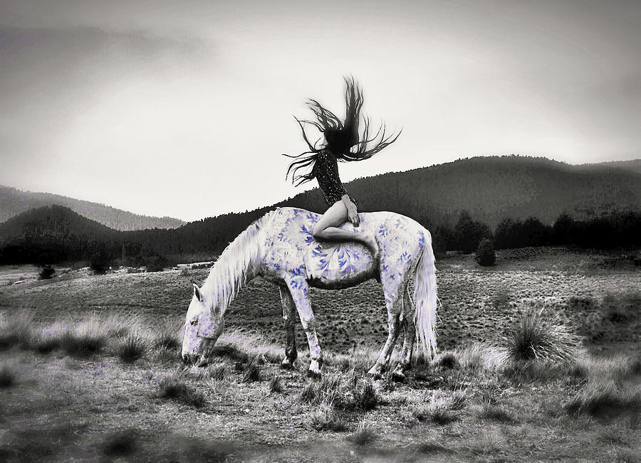 On a Pale Horse Photograph by Susan Maxwell Schmidt