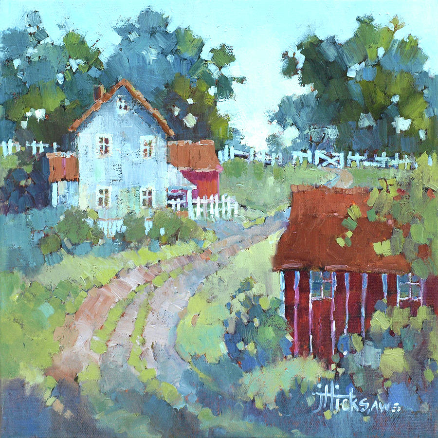 On a Road Less Traveled Painting by Joyce Hicks
