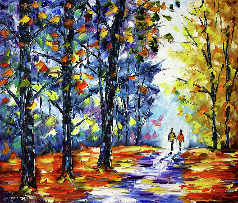 On A Warm Autumn Day Painting by Mirek Kuzniar