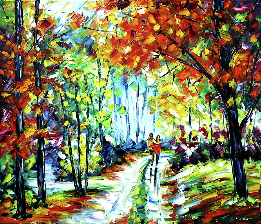 On An Autumn Day Painting by Mirek Kuzniar