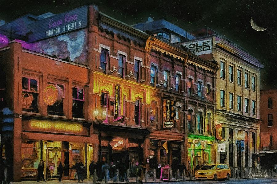 On Broadway - Nashville Painting by Jeffrey Kolker
