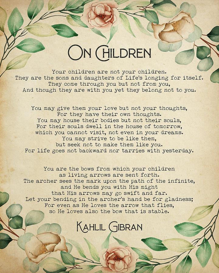 Khalil Gibran Quotes On Children