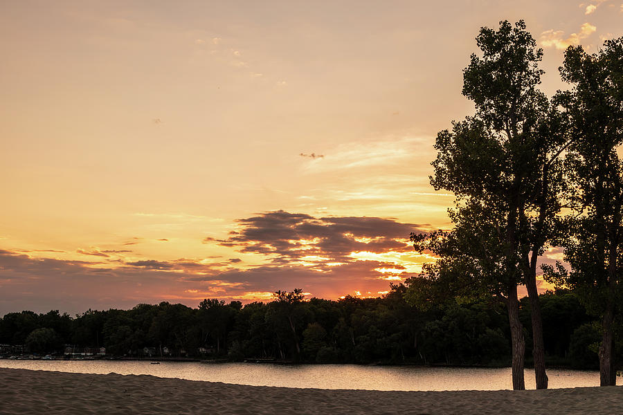 On Dunes Beach At Sandbanks Provincial Park At The Break Of A Late 