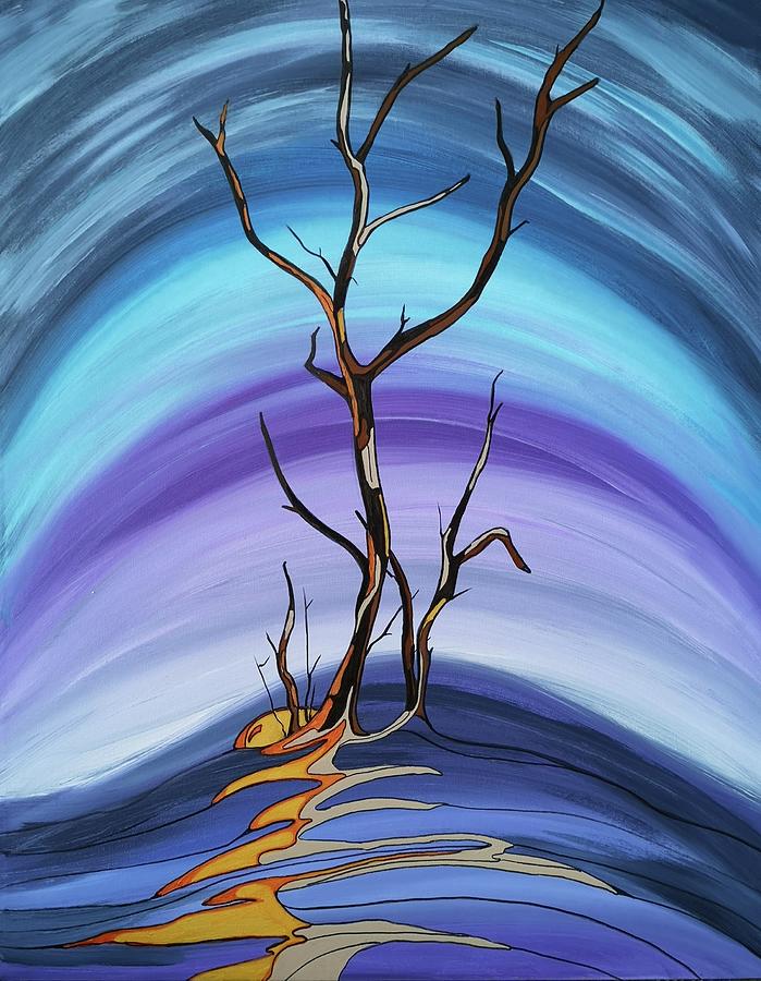 Firetree SOLD Painting by Pat Purdy