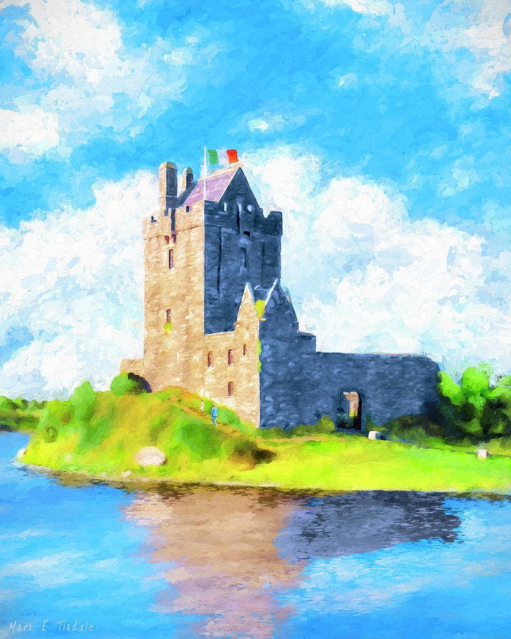 On Irish Shores - Dunguaire Castle Painting by Mark Tisdale