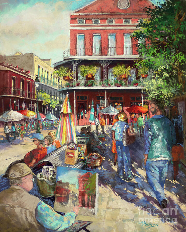 New Orleans Painting - On Jackson Square by Dianne Parks