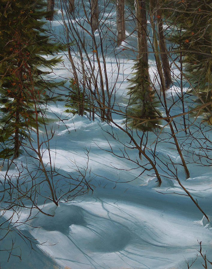 On McClures Pass Hiking Trail Painting by Hone Williams