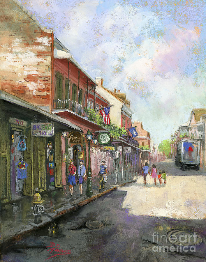 New Orleans Painting - On St Peters Street by Dianne Parks