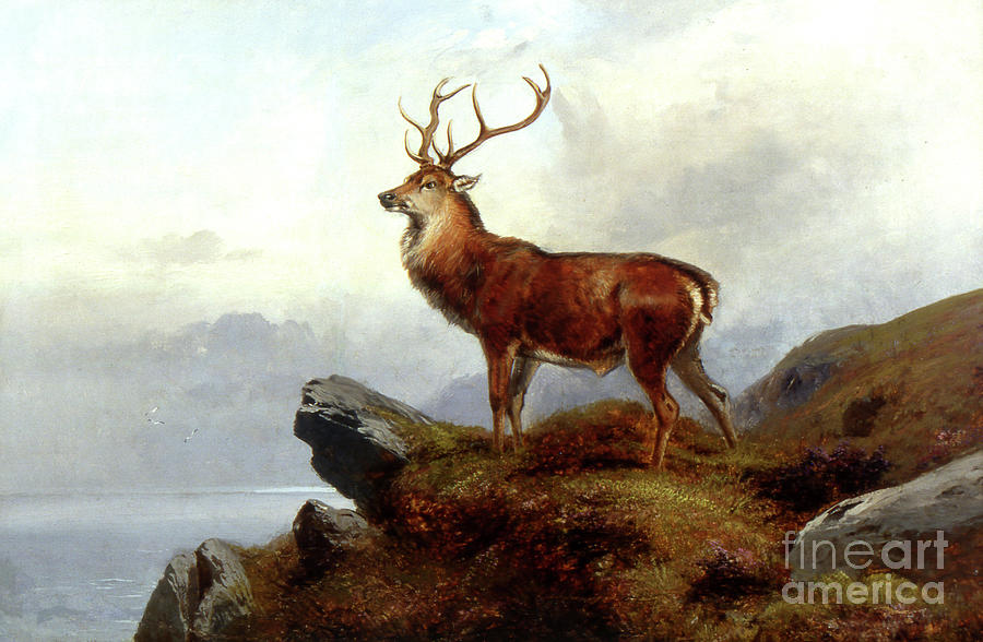 On the Alert, 1880 Painting by Clarence Roe