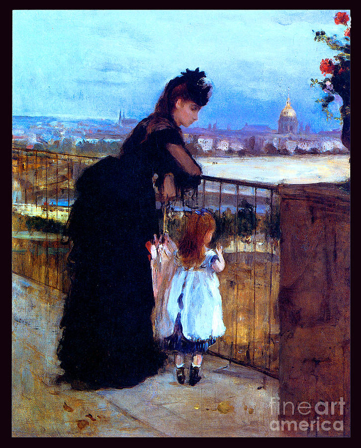 On The Balcony 1871 Painting