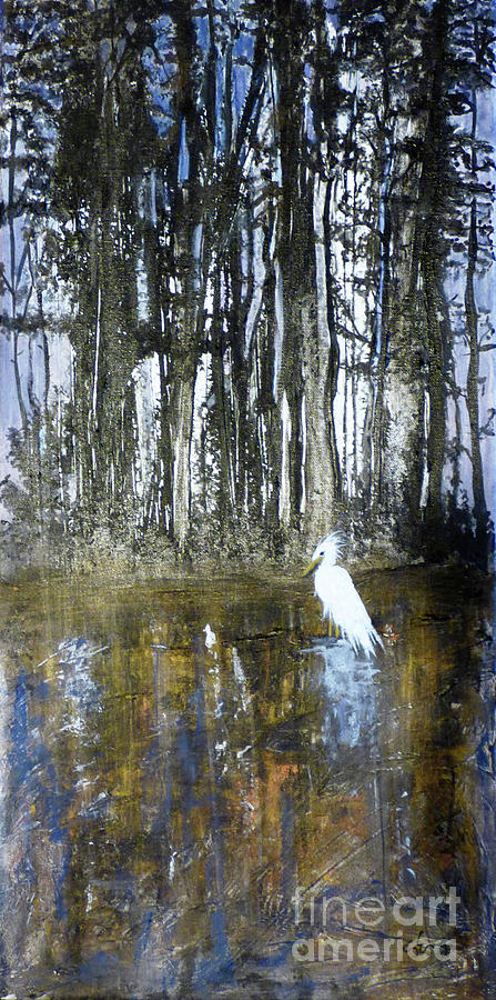 On the Bayou with Bird 300 Painting by Sharon Williams Eng