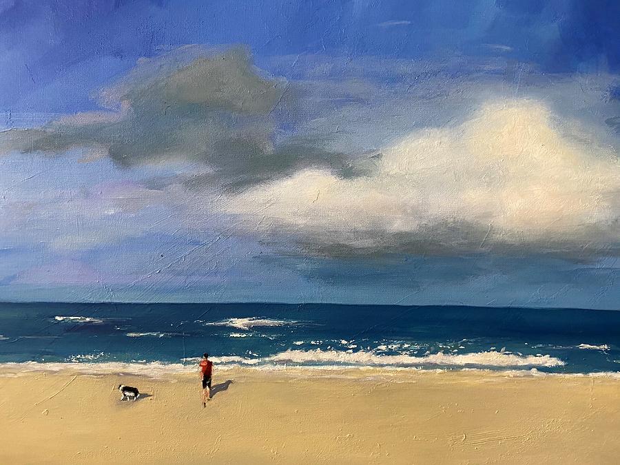 On the Beach Painting by Chris Gholson