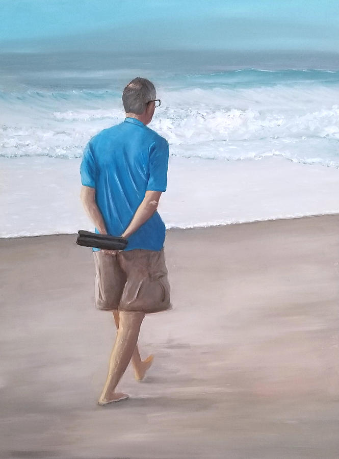 On the Beach Painting by Karyn Robinson