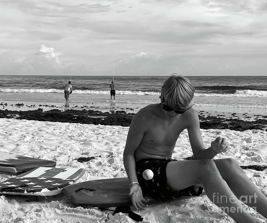 Summer Photograph - On the Beach by Kathleen K Parker