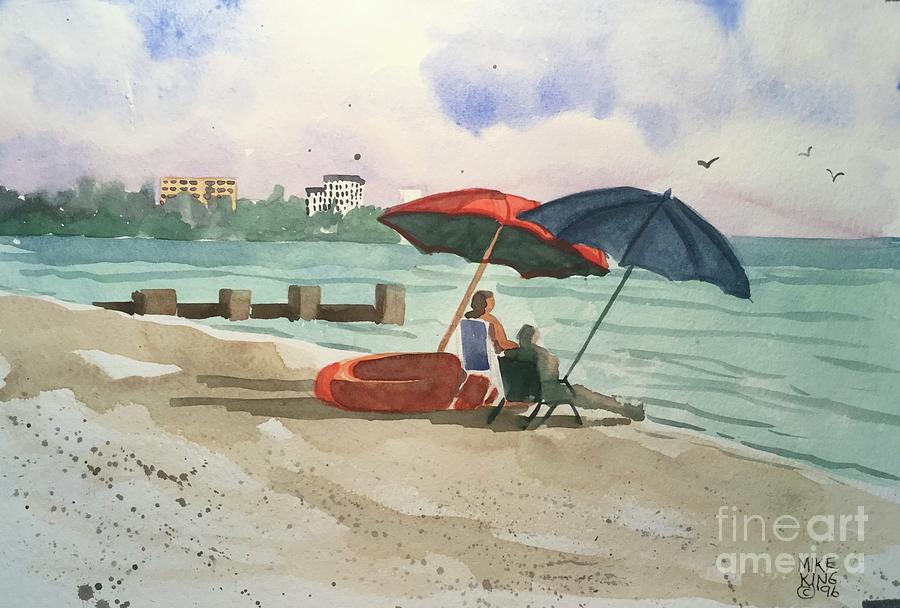On The Beach Painting