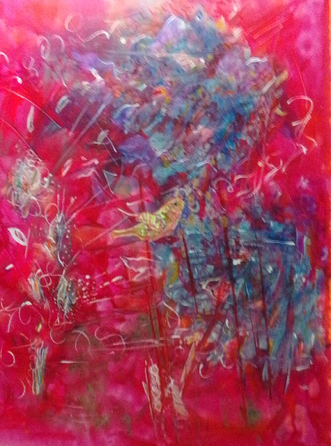 On the Blue Breeze Painting by Karen Lillard
